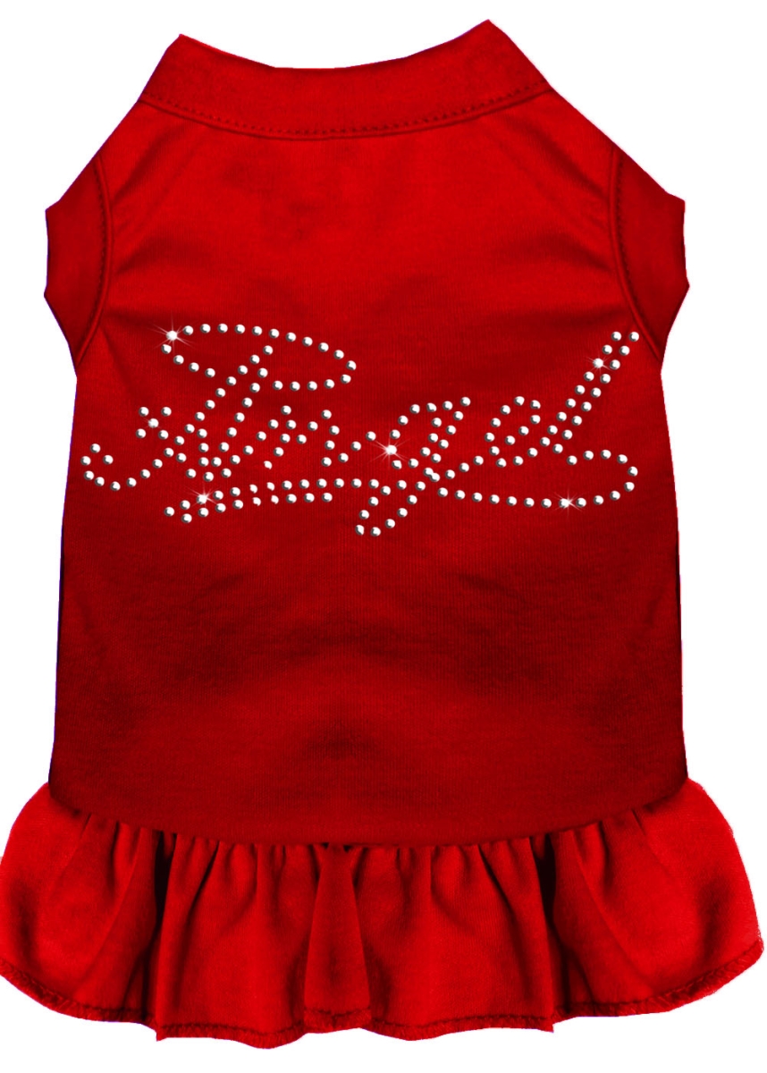 Picture of Mirage Pet 57-08 SMRD 10 in. Rhinestone Angel Dress&#44; Red - Small