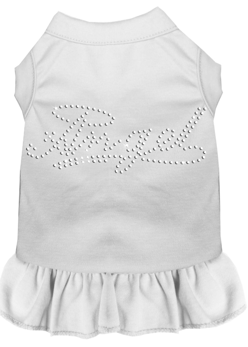 Picture of Mirage Pet 57-08 XSWT 8 in. Rhinestone Angel Dress&#44; White - Extra Small
