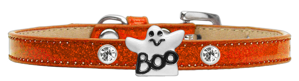 Mirage Pet Product Ghost Charm Dog Collar Orange Ice Cream Size 12