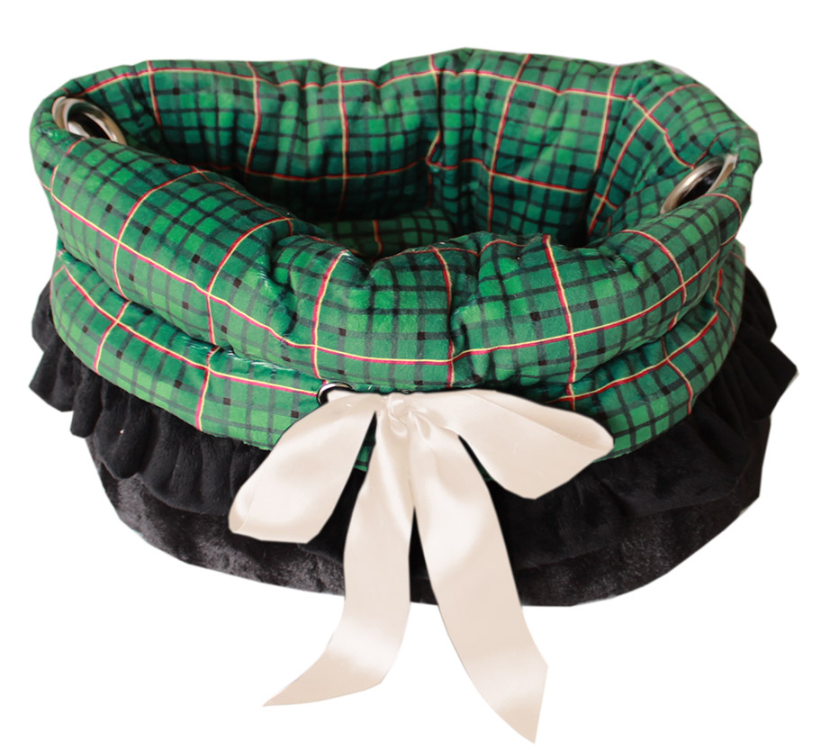 Picture of Mirage Pet 500-150 GPL Green Plaid Reversible Snuggle Bugs Pet Bed&#44; Bag & Car Seat