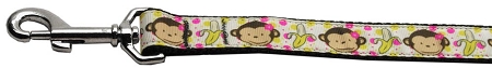 Picture of Mirage Pet 125-030 3804 Monkeys & Bananas Nylon Dog Leash&#44; 0.38 in. x 4 ft.