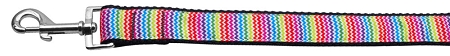 Picture of Mirage Pet 125-046 3806 Zigzaggy Rainbow Nylon Dog Leash&#44; 0.38 in. x 6 ft.