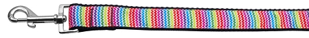Picture of Mirage Pet 125-046 5804 Zigzaggy Rainbow Nylon Dog Leash&#44; 0.63 in. x 4 ft.