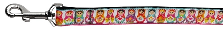 Picture of Mirage Pet 125-068 3804 Pretty Nesting Dolls Nylon Dog Leash&#44; 0.38 in. x 4 ft.