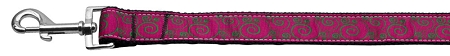 Picture of Mirage Pet 125-087 3804 Pink & Lime Swirly Nylon Dog Leash&#44; 0.38 in. x 4 ft.