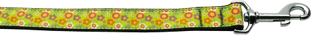 Picture of Mirage Pet 125-129 3804 Lime Spring Flowers Nylon Dog Leash&#44; 0.38 in. x 4 ft.
