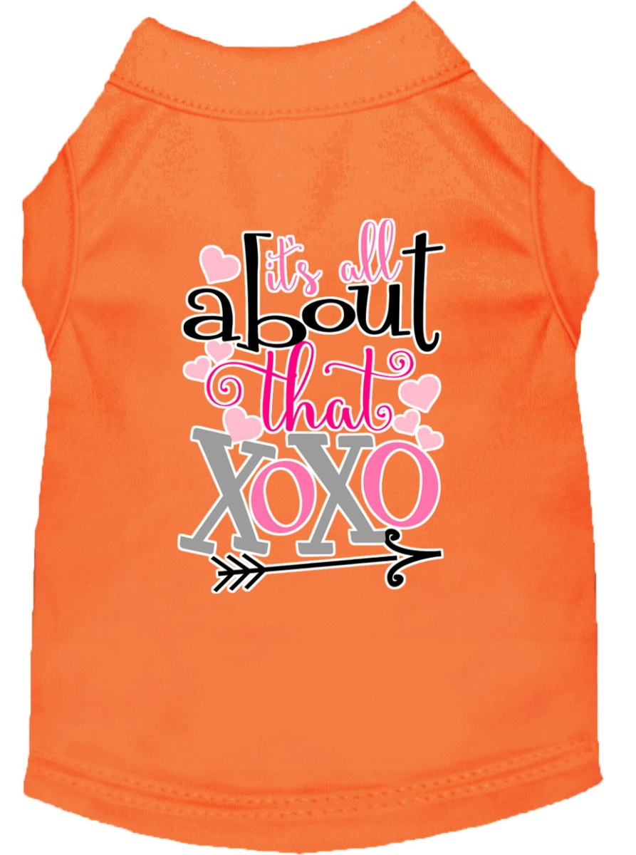 Mirage Pet Product All About That XOXO Screen Print Dog Shirt Orange XXXL