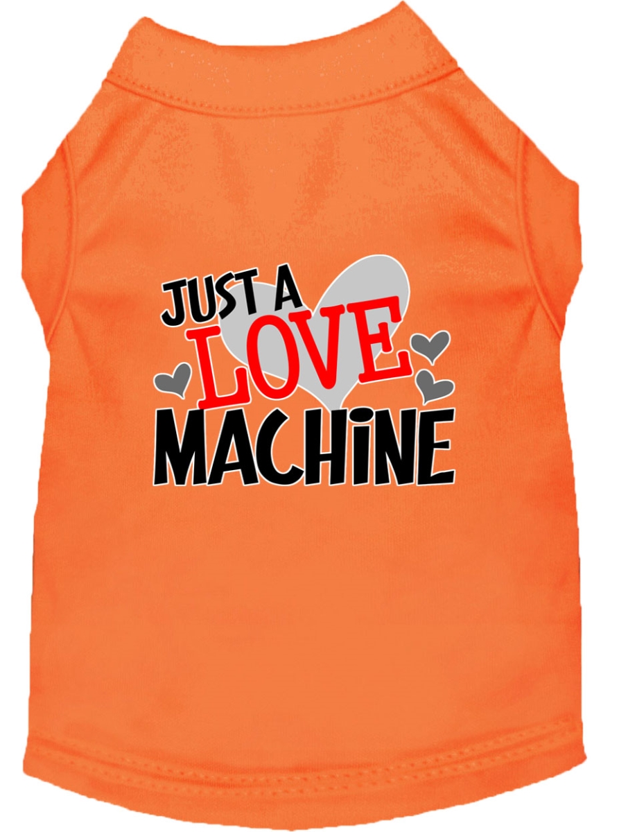 Mirage Pet Product Love Machine Screen Print Dog Shirt Orange XXL