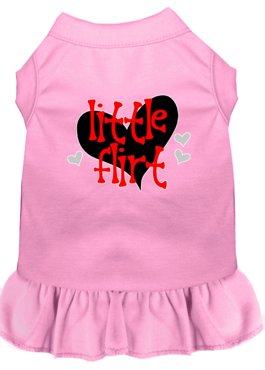 Mirage Pet Product Little Flirt Screen Print Dog Dress Light Pink XXXL