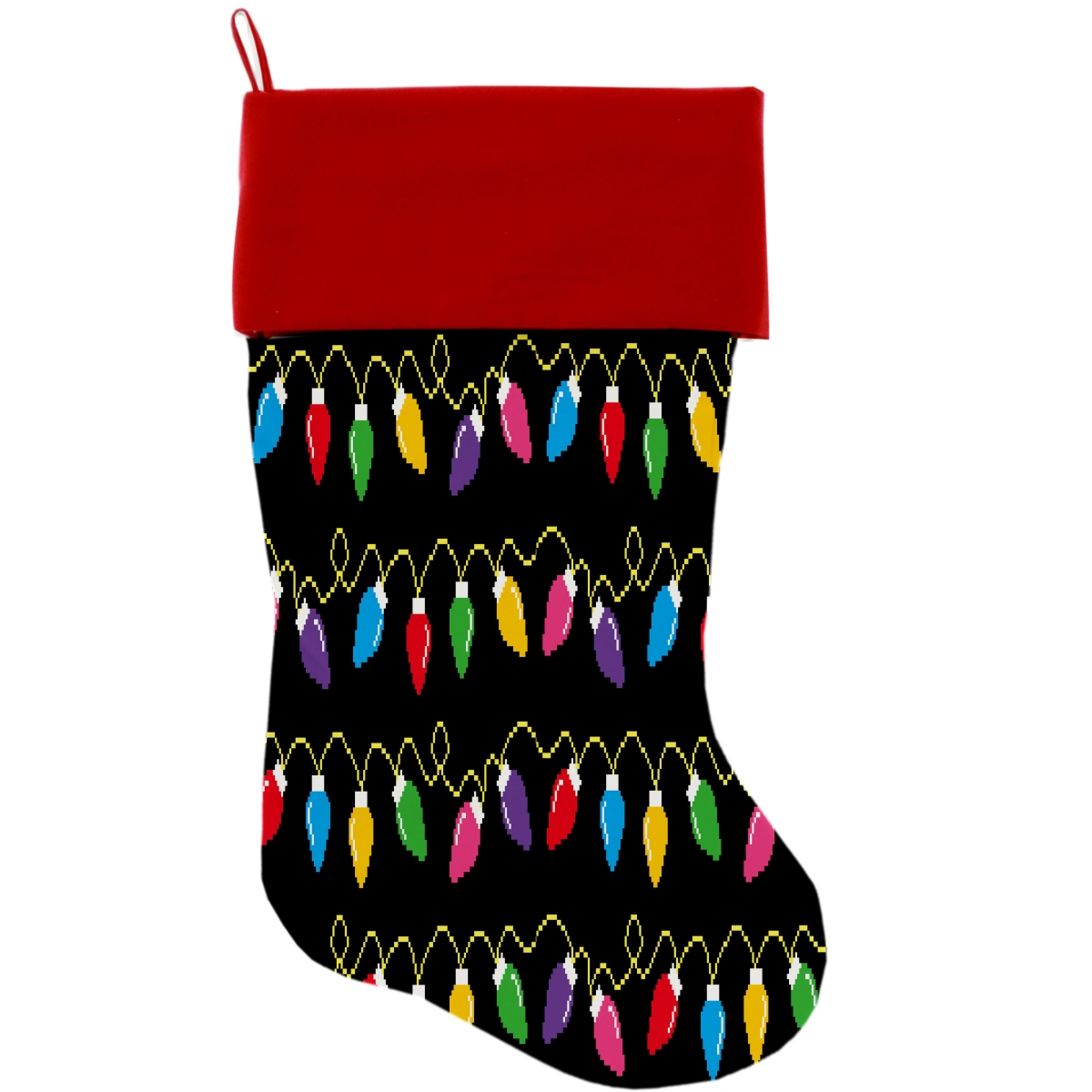 Picture of Mirage Pet 1268-STCK Digital Christmas Lights Christmas Stocking