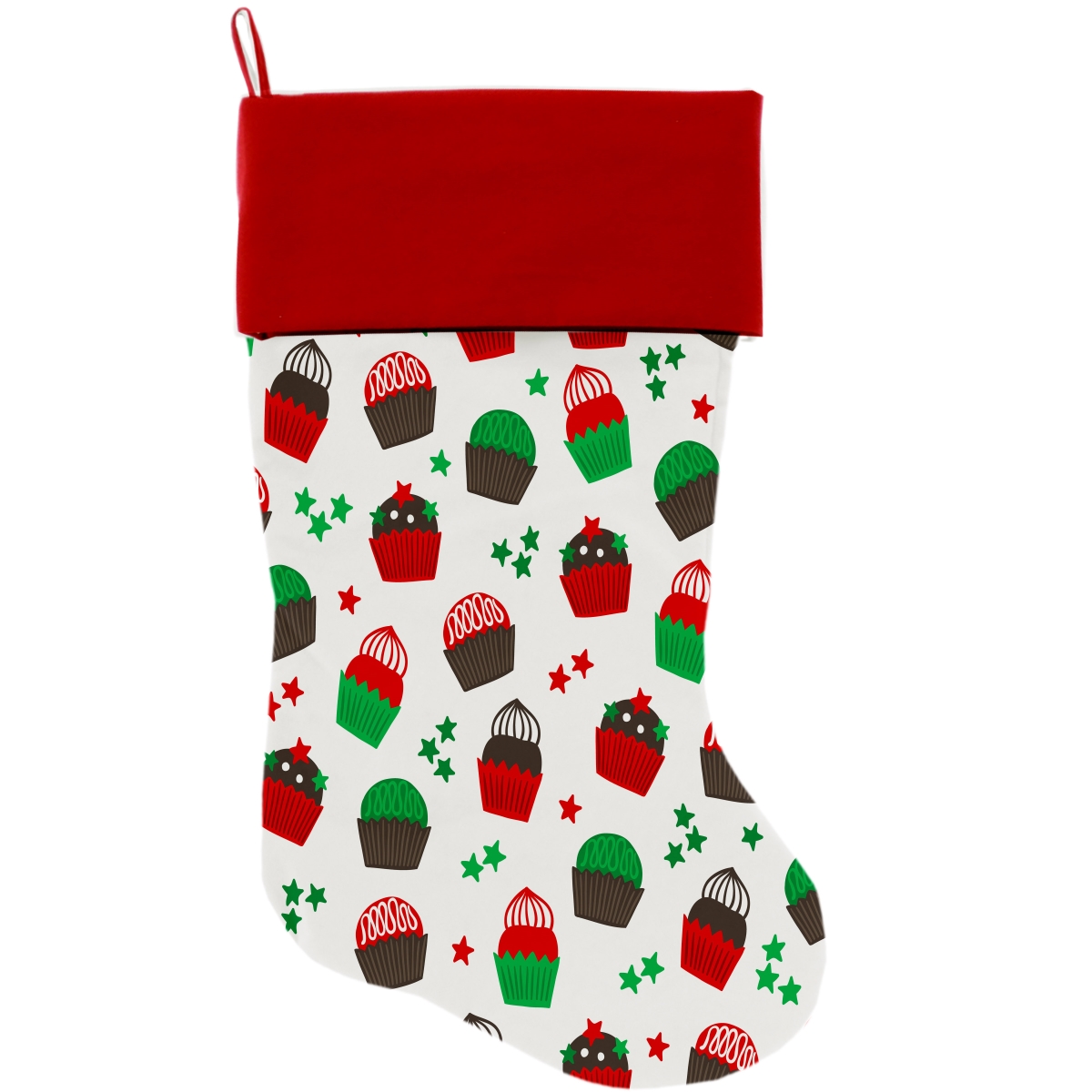 Picture of Mirage Pet 1275-STCK Christmas Cupcakes Christmas Stocking