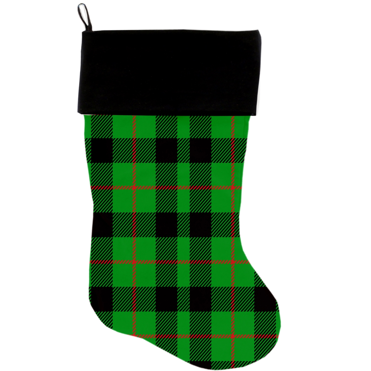 Picture of Mirage Pet 1305-STCK Green Plaid Christmas Stocking