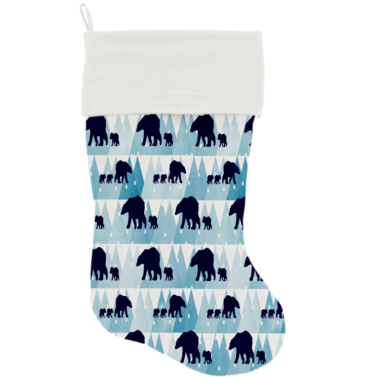 Picture of Mirage Pet 1307-STCK Winter Bear Tracks Christmas Stocking