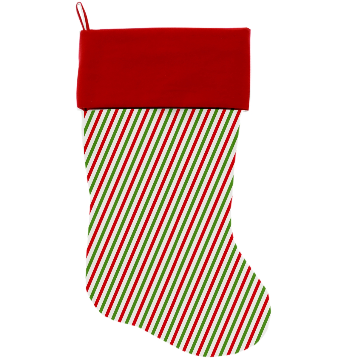 Picture of Mirage Pet 1308-STCK Christmas Pinstripes Christmas Stocking