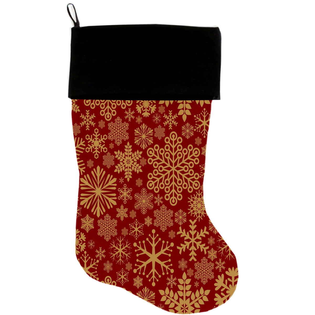 Picture of Mirage Pet 1313-STCK Red Snowflakes Christmas Stocking