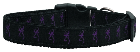 Picture of Mirage Pet 125-053 SM Purple Deer Nylon Dog Collar&#44; Small