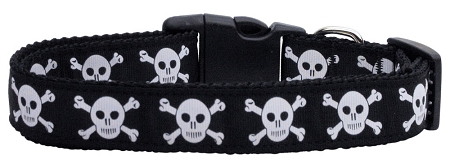 Picture of Mirage Pet 125-073 XS Skulls Nylon Dog Collar&#44; Extra Small