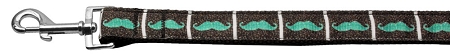 Picture of Mirage Pet 125-078 3804 0.37 in. Wide 4 ft. Long Aqua Moustaches Nylon Dog Leash