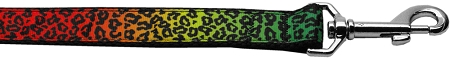 Picture of Mirage Pet 125-095 3804 0.37 in. Wide 4 ft. Long Rainbow Leopard Nylon Dog Leash