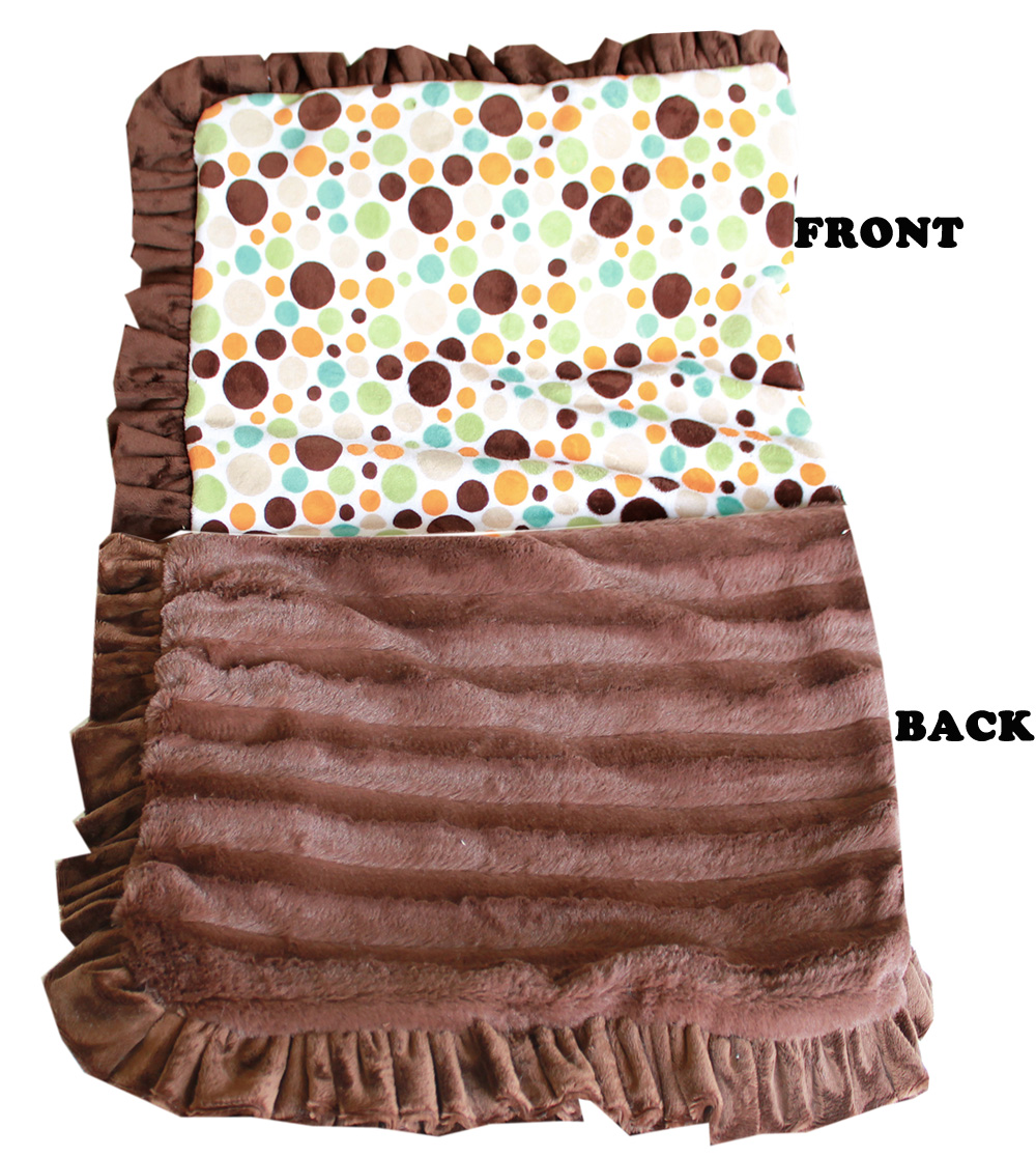Picture of Mirage Pet 500-127 FlDtFL Luxurious Plush Pet Blanket&#44; Fall Party Dots - Full Size