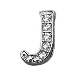 Picture of Mirage Pet 10-09 38J 0.37 in. Script Letter Sliding Charms J&#44; Clear