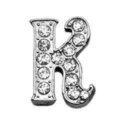 Picture of Mirage Pet 10-09 38K 0.37 in. Script Letter Sliding Charms K&#44; Clear