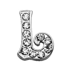 Picture of Mirage Pet 10-09 38L 0.37 in. Script Letter Sliding Charms L&#44; Clear