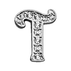 Picture of Mirage Pet 10-09 38T 0.37 in. Script Letter Sliding Charms T&#44; Clear