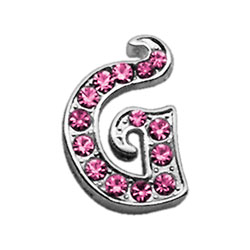 Picture of Mirage Pet 10-10 38G 0.37 in. Script Letter Sliding Charms G&#44; Pink