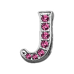 Picture of Mirage Pet 10-10 38J 0.37 in. Script Letter Sliding Charms J&#44; Pink
