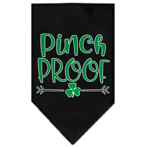 Mirage Pet Products Pinch Proof Screen Print Bandana Black Small