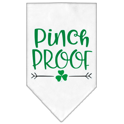 Mirage Pet Products Pinch Proof Screen Print Bandana White Small