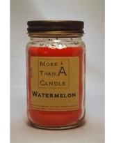 AB8J 16 oz Mason Jar Soy Candle Watermelon, Peach