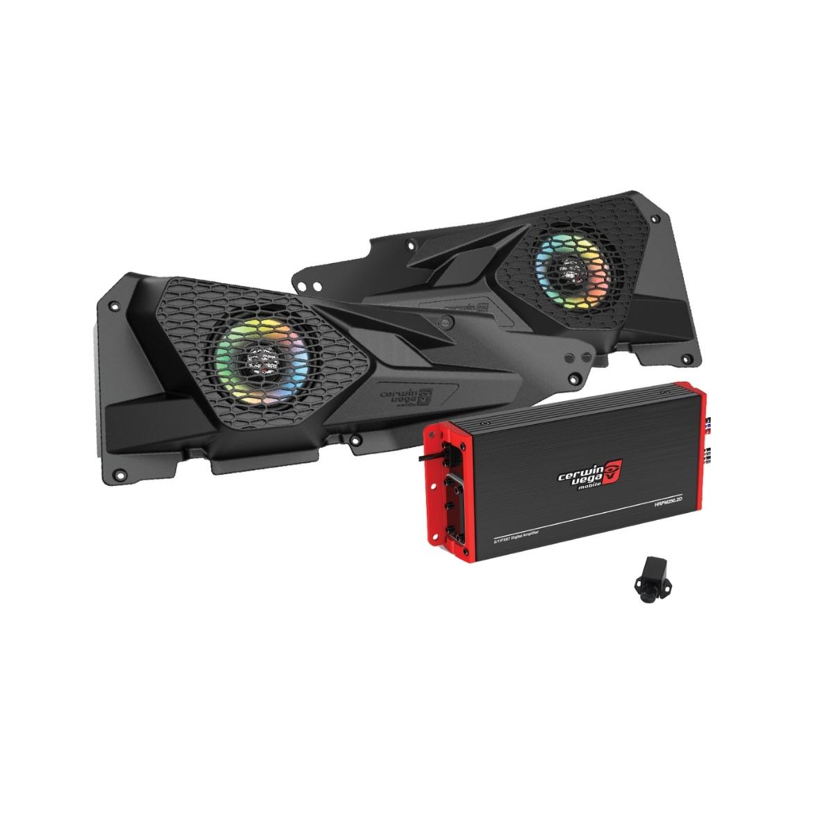 Cerwin Vega RPMRZRKM21 2014 Plus RZR XP Front Speaker Kit with 2-Channel Digital Amplifier