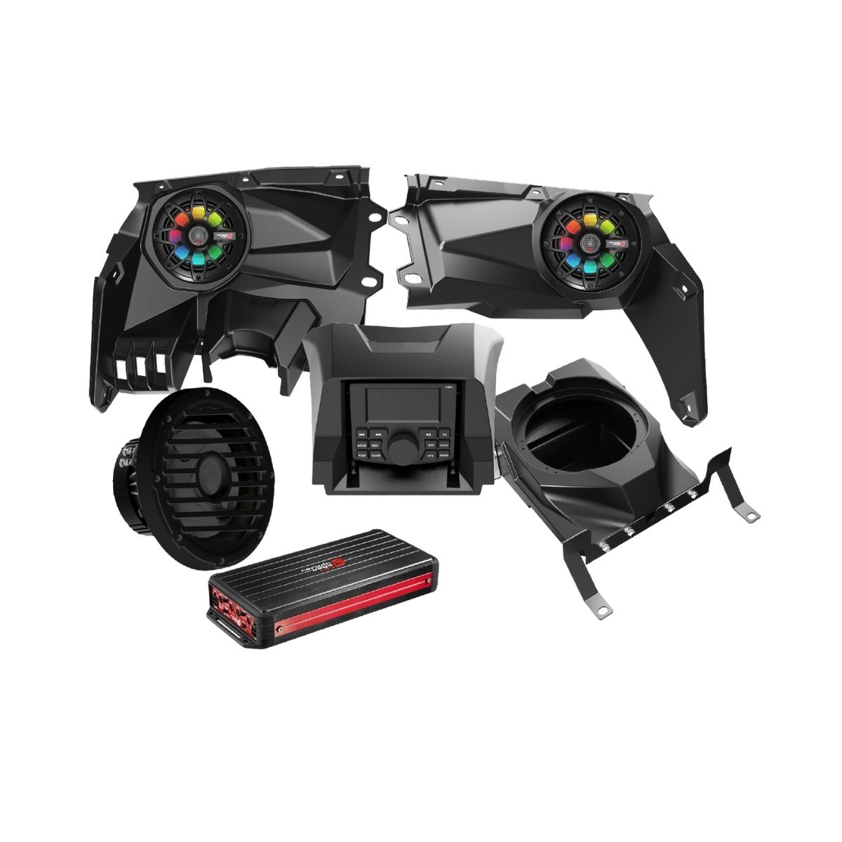 Cerwin Vega RPMX3KD2 2017 Plus Can Am Maverick X3-X3 Max Complete Speaker Kit with 4-Channel Amplifier