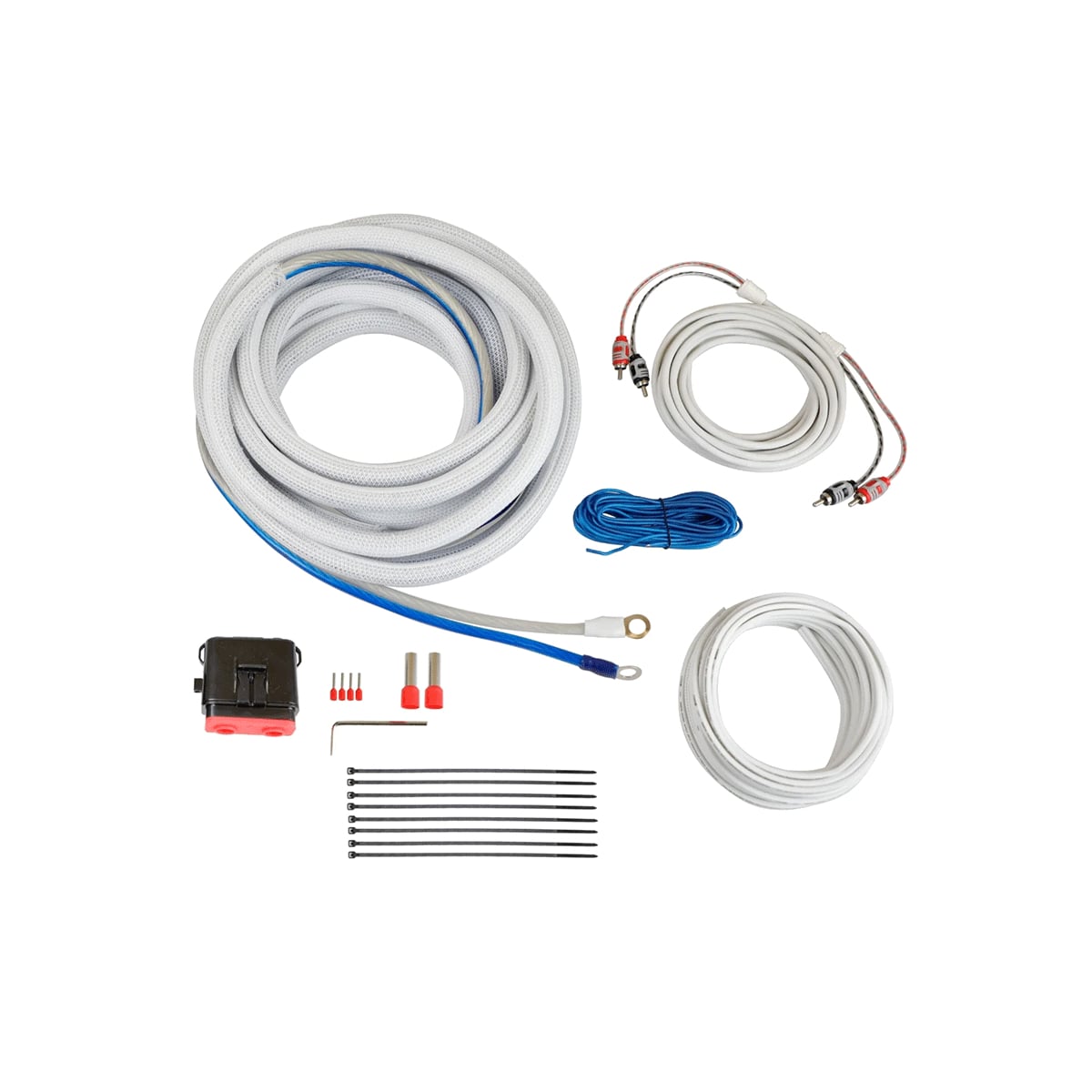 Cerwin Vega CAKM42 20 ft. 4 Gauge Complete Waterproof Amplifier Kit with RCA Speaker Cable