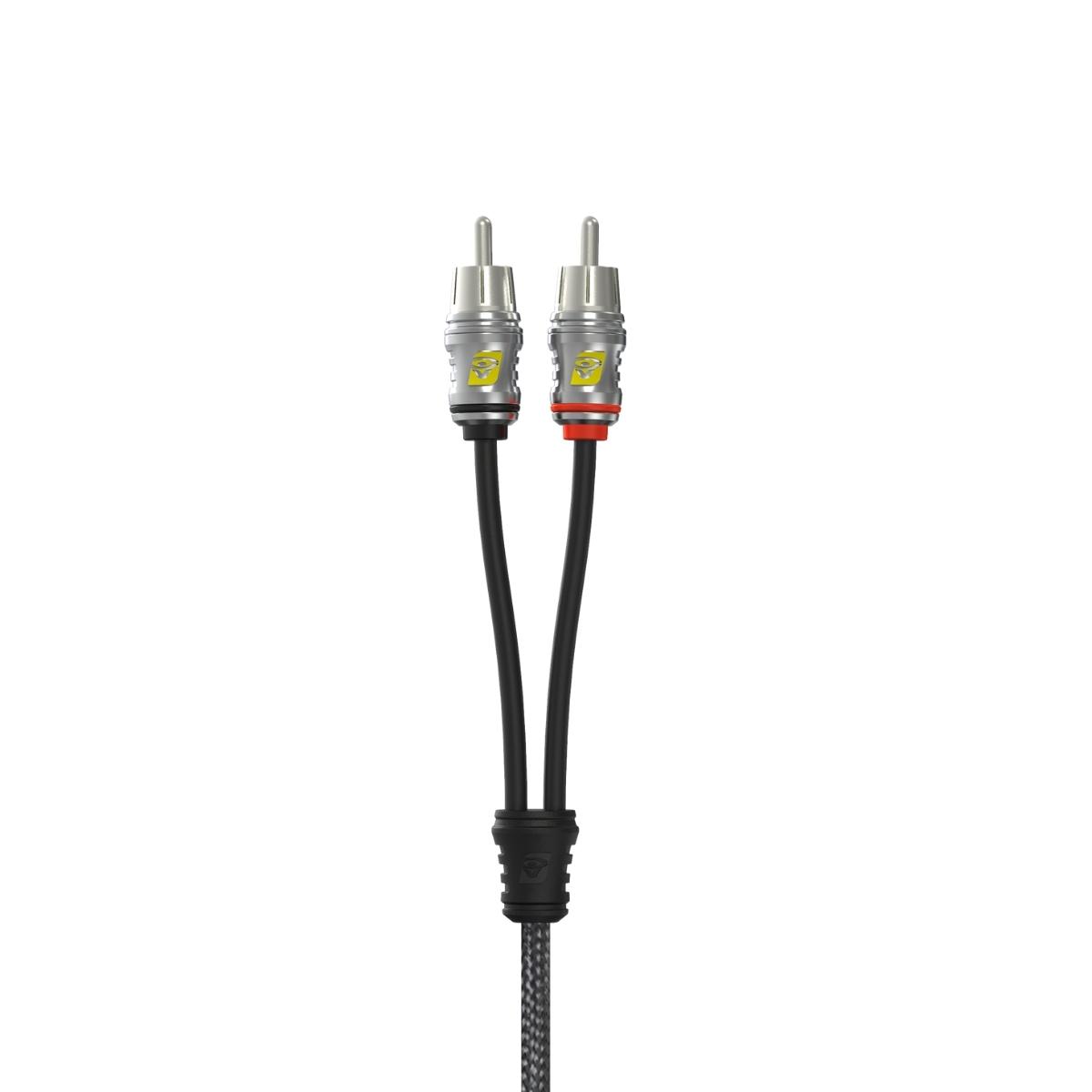 Cerwin Vega RS1 1 ft. Stroker Series 2-Channel RCA Cable - Dual Twisted, Dual Molded Ends