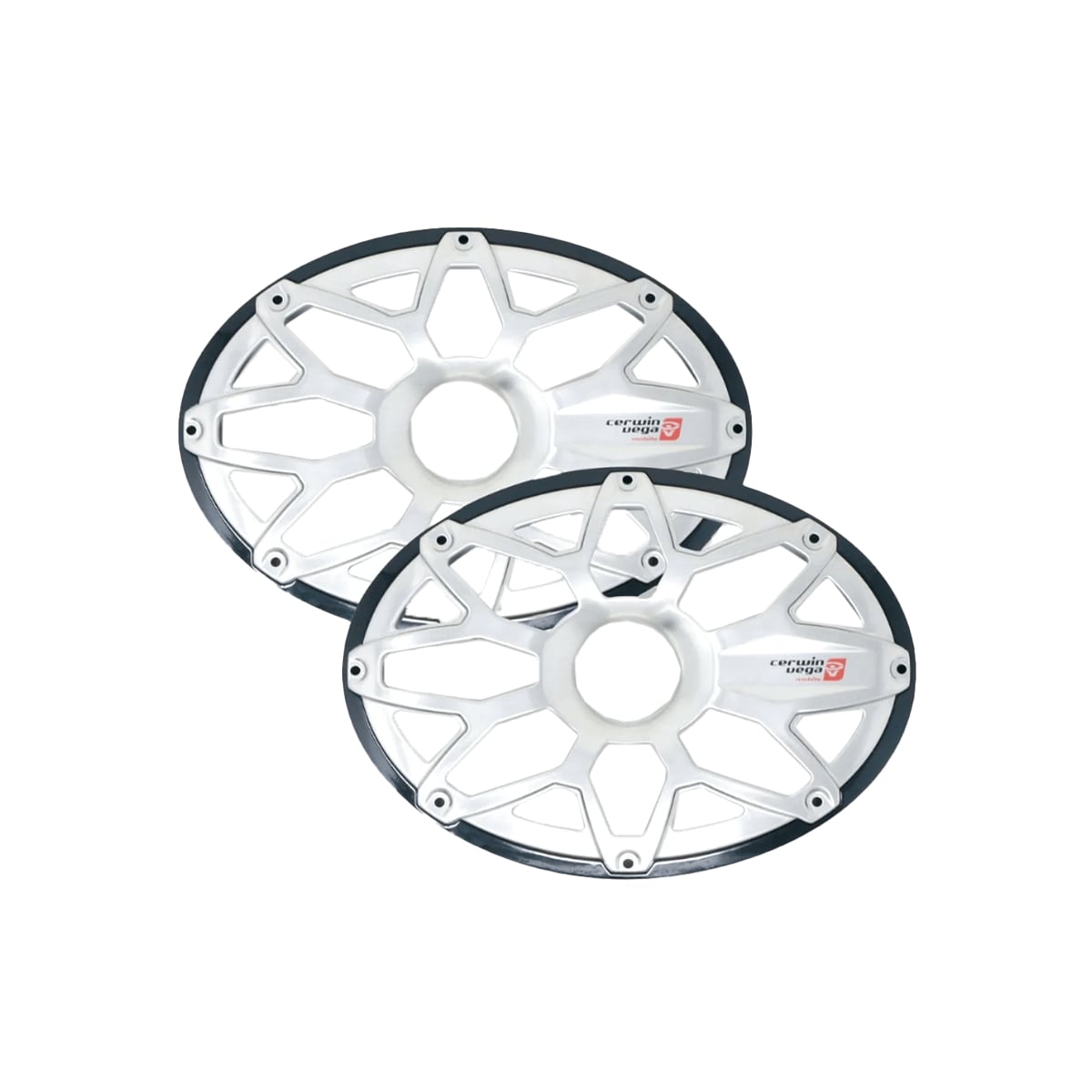Cerwin Vega SM69FGB 6 x 9 in. RPM Stroker Flush Mount Speaker Grill, Black - 1 Pair