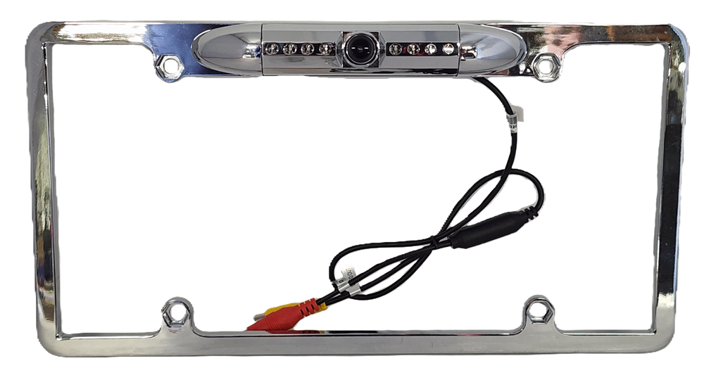 Cerwin Vega CLF1C Chrome HD License Plate Frame with Backup Camera