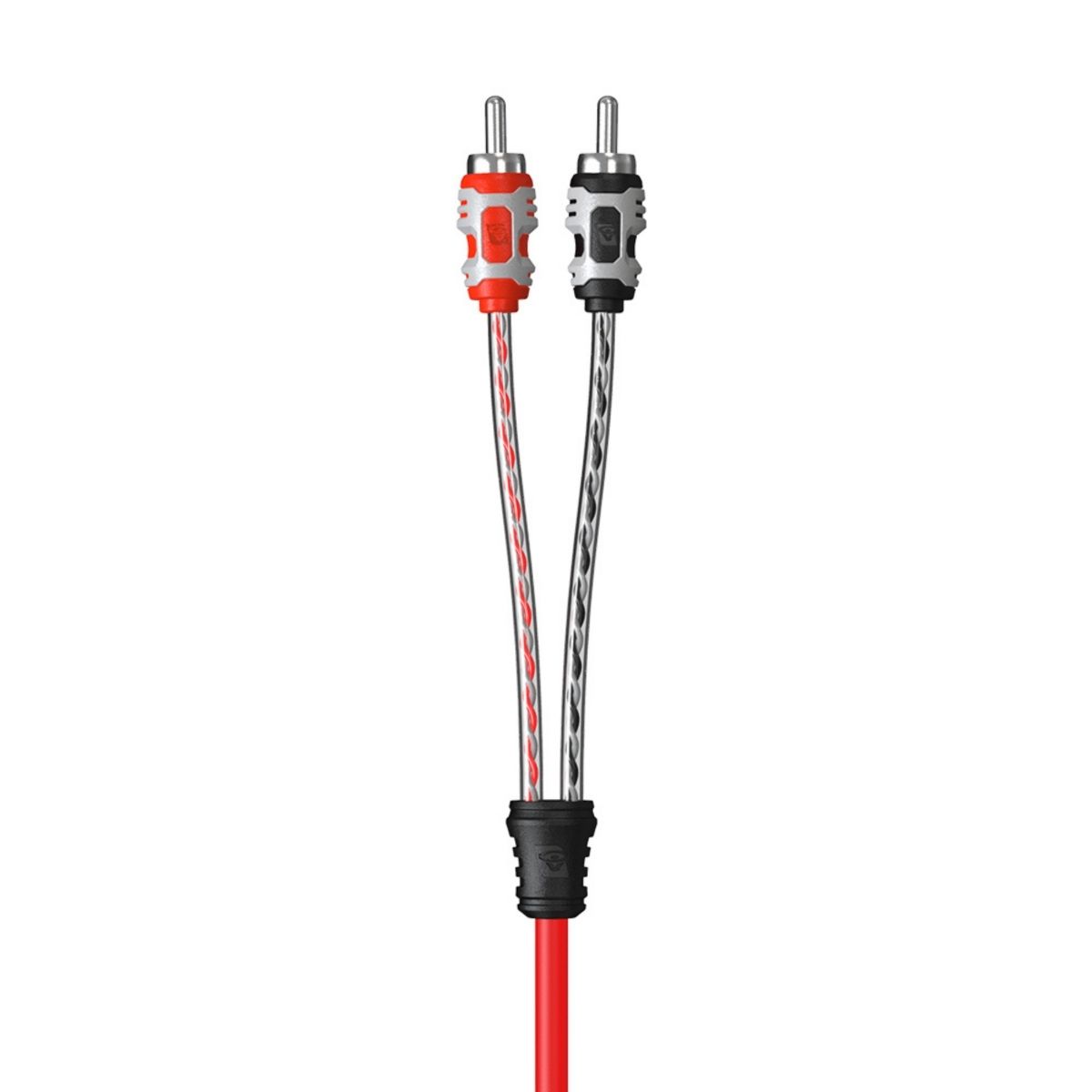 Cerwin Vega RV6 6 ft. 2-Channel Dual Twisted RCA Cable with Dual Molded Ends
