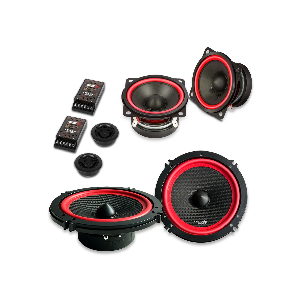 Cerwin Vega V6525C 6.5 in. 4 Ohm Vega 2025 Edition 3-Way Component Speaker System