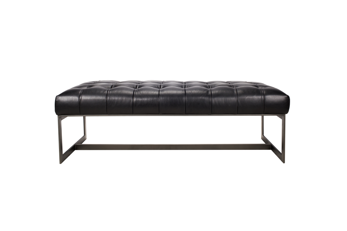 Picture of Moes QN-1002-02 Wyatt Leather Bench&#44; Black