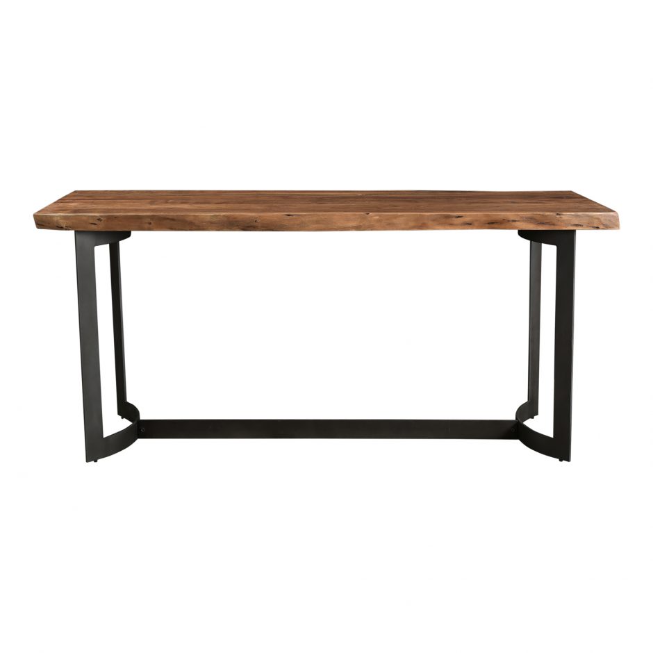 VE-1039-03 36 x 80 x 28 in. Bent Counter Table - Smoked Brown