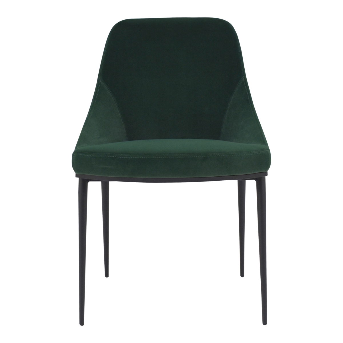 Picture of Moes Home Collection EJ-1034-16 Sedona Velvet Dining Chair, Green - 20 x 22 x 31.5 in. - Set of 2