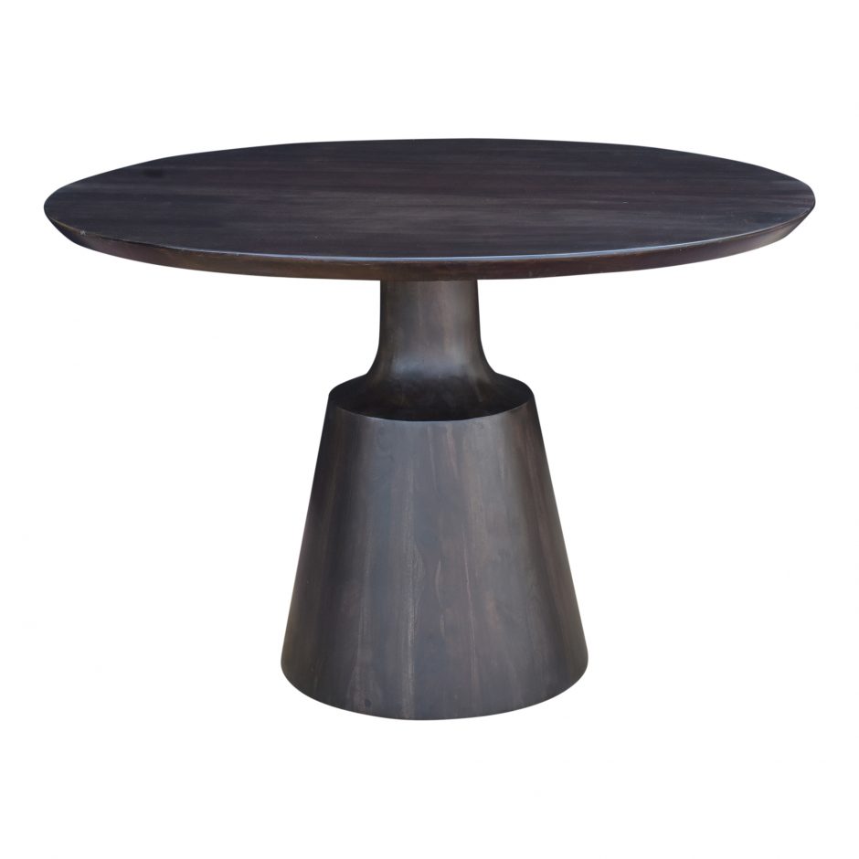 KY-1003-25 30 x 46 x 46 in. Myron Dining Table, Dark Grey