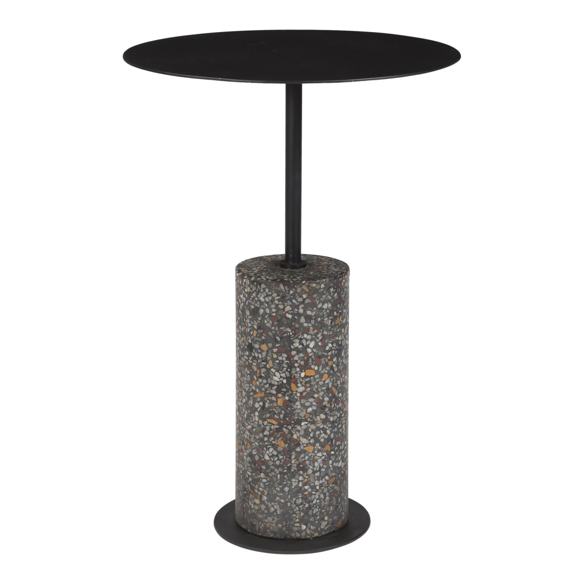 QJ-1018-02 Lillith Accent Table, Matte Black