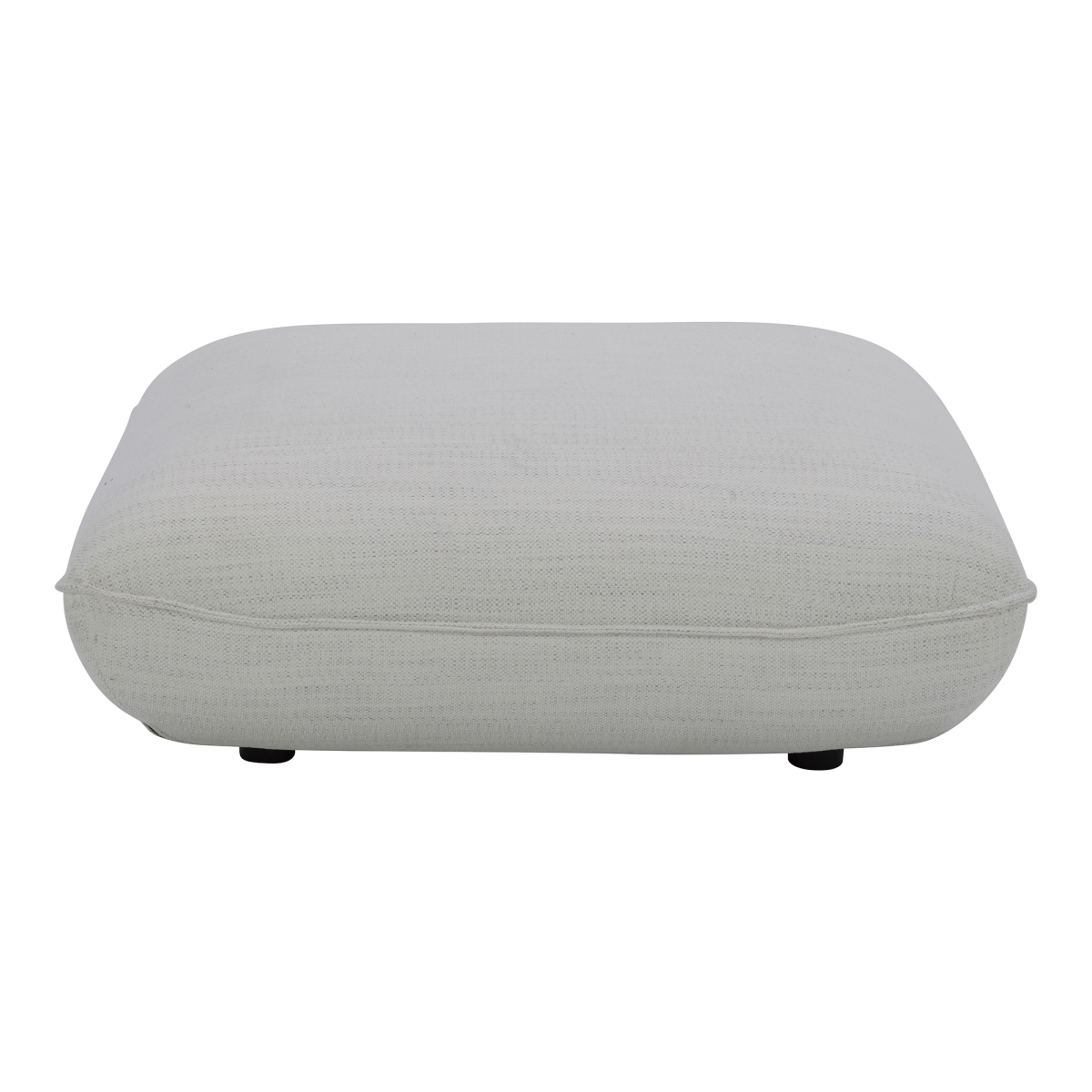 Picture of Moes Home Collection KQ-1014-18 Zeppelin Ottoman&#44; Salt Stone White