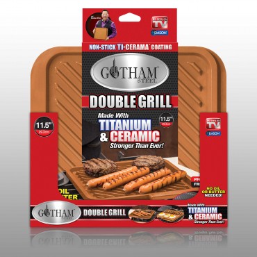 Picture of Gotham Steel 1220 Double Sided Non-Stick Grill-Griddle