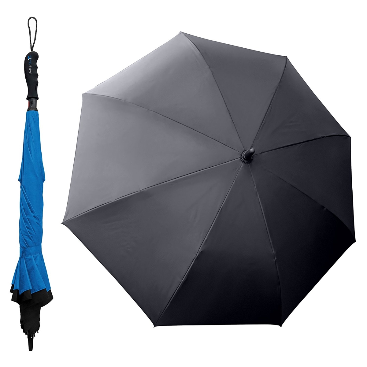 Picture of Better Brella 1037 Wind-Proof Reverse Open Upside Down wide Umbrella - Blue
