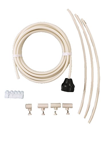 Mist Cooling MC524-MC524 Patio Misting Kit Assembly Make Your Own Misting System - 5 Minute Installation, 24 ft. & 4 Nozzles